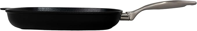 Swiss Diamond Nonstick Hybrid Ceramic and Diamond-Infused Square Grill Pan PFAS- and PFOA-free, Dishwasher & Oven Safe Up To 500 °F, 11 x 11-Inches