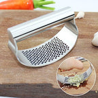 Garlic press kitchen tool garlic peeler professional ginger crusher ergonomic labor-saving crusher garlic press rocker stainless steel