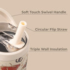 HydroJug Sport - Stainless Steel Tumbler with Straw, Vacuum Insulated, 20oz Leakproof Water Bottle, Ergonomic Design, Reusable, Dishwasher Safe, Rubber Base, Durable for Gym or Outdoors, Rodeo