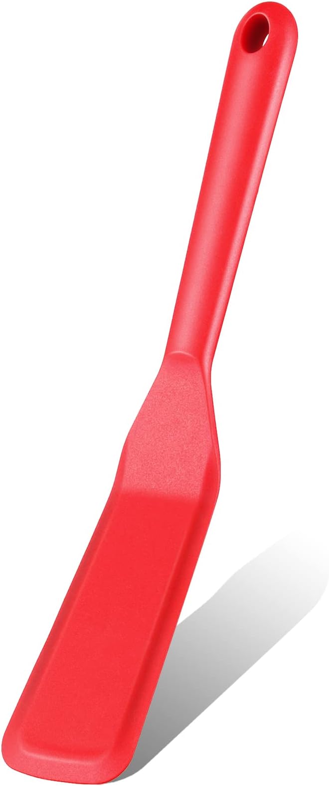 Crepe Spatula Narrow Silicone Thin Spatula Omelet Turner Multifunctional Long Heat Resistant Cooking Non Stick Pancake for Omelet Crepes Cooking Egg Burgers Pizza Pancake Steak(Red)
