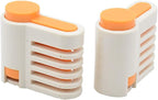 2PCS DIY Cake Slicer, Stratification Auxiliary, Bread Slice, Toast Cut, 5 Layers Leveler Slicer, Kitchen Fixator Tool (2, Orange)