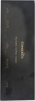 CONQUECO Portable Espresso Coffee Machine: 12V Electric Small Travel Expresso Maker - Self Heating 8 Cups Battery Powered Compatible for Nespresso Capsule - for Camping RV Hiking Office (Forest Green)