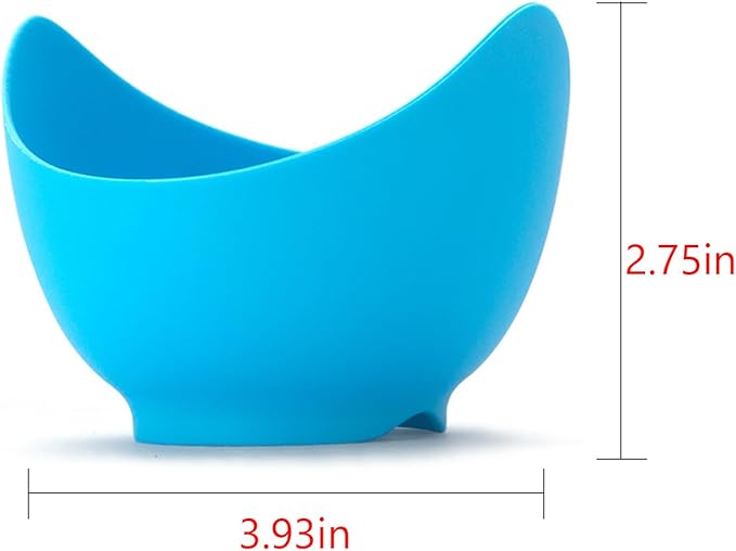 4pcs Silicone Egg Poacher Cups with BONUS Oil Brush, Nonstick Egg Poaching Cups for Air Fryer, Baking oven or Stovetop Egg Cooking, BPA Free.