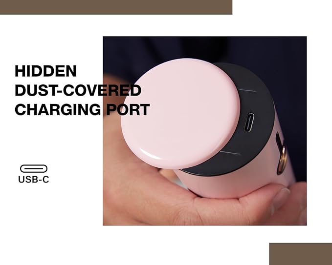 Electric Pepper Grinder and Salt Mill Set - Large Capacity USB Rechargeable Automatic Grinder with Dual LED Lights, One-Handed Operation & Slide Cover - Brushed Stainless Steel