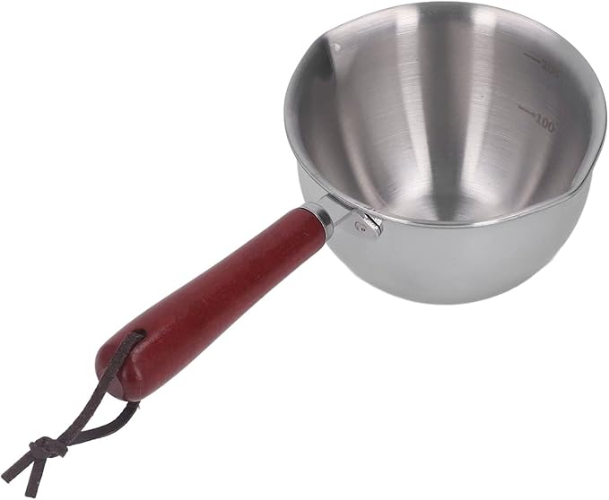 Melting Pot,Nonstick Stainless,Butter Milk Pot, Stainless Steel Butter Warmer Coffee Warmer Milk Pot Steel Milk Coffee Warmer with Dual Pour Spouts Small Saucepan for Syrup