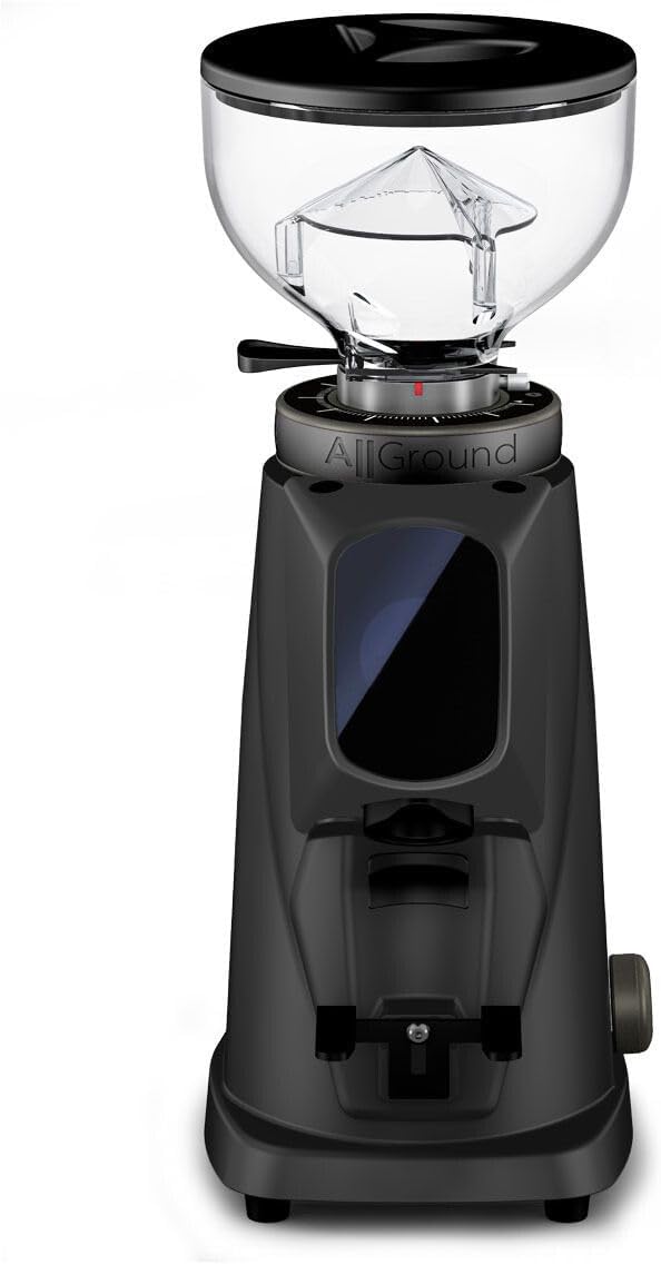 AllGround Sense All Purpose Home Coffee Grinder - Residential Grinder - Made in Italy - By Fiorenzato (Deep Black)