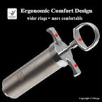 Stainless Steel Meat Injector Syringe Kit with 4 Marinade Needles for BBQ Grill Smoker, 2-oz Large Capacity, Both Paper User Manual and E-Book Recipe