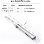 Aniso Kitchen vegetable peeler Stainless steel rotary peeler for vegetable and carrot fruit，with ergonomic safety and control handle-Dishwasher Safety