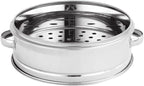 Stainless Steel Steamer Tray for Healthy Cooking for Vegetables, Meat, and Baby Food (16cm Steamer)