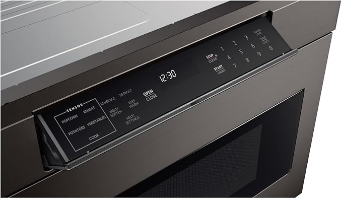 Sharp SMD2470AH 24" Microwave Drawer with 1.2 cu. ft. Capacity in Black Stainless Steel
