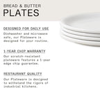 Made In Cookware - Set of 4 - Bread and Butter Plates - White - Porcelain England