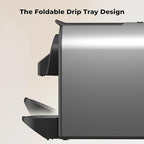 CHULUX Compact Espresso Machine, 20 Bar Single Serve Coffee Maker, Dual Brew Sizes for Espresso and Lungo, 1400W Rapid Brewing, Mystic Gray (Upgrade Model)