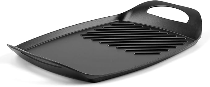 Techwood Stove Top Griddle, 17"X11" Nonstick Double Burner Griddle Pan for Indoor/Outdoor Cooking, PFOA Free, Oven & Broiler Safe, Compatible with Multiple Stovetops, Dishwasher Safe