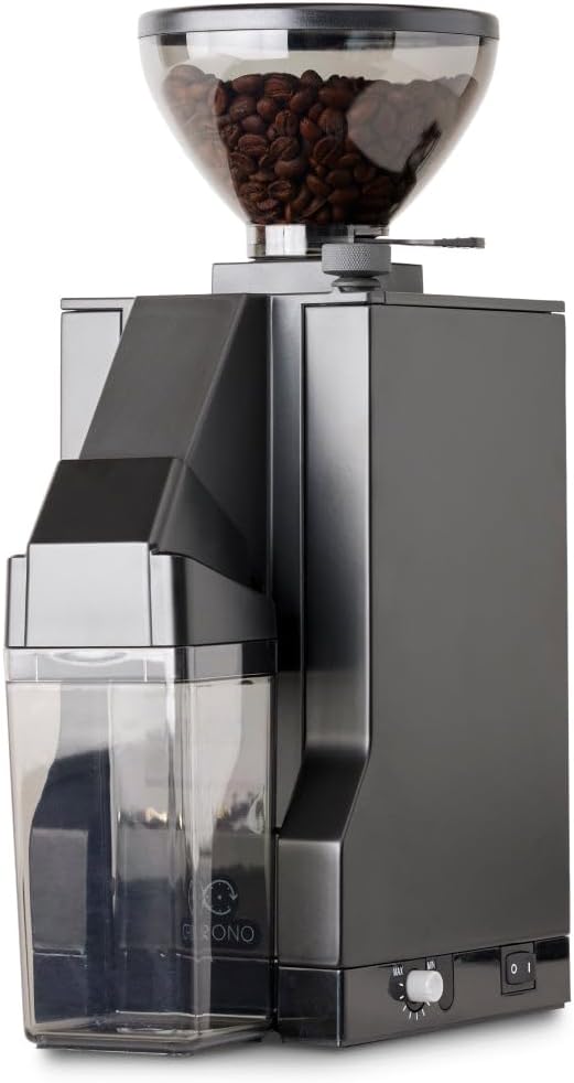 Eureka Mignon Crono Brew Coffee Grinder, 150g, 50mm Steel Burrs, Timer (Black)