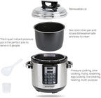9-in-1 Electric Pressure Cooker 6QT Multi-Functional Programmable Non-Stick Pot, Slow Cooker, Rice, Steamer, Sauté, Yogurt Maker, Warmer, 6 Quart