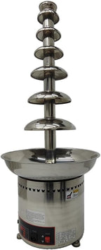 7-Tier Electric Stainless Steel Chocolate Melts Dipping Fondue Fountain Commercial Chocolate Fondue Fountain Machine 110V Chocolate Waterfall Heated Melting Machine for Party