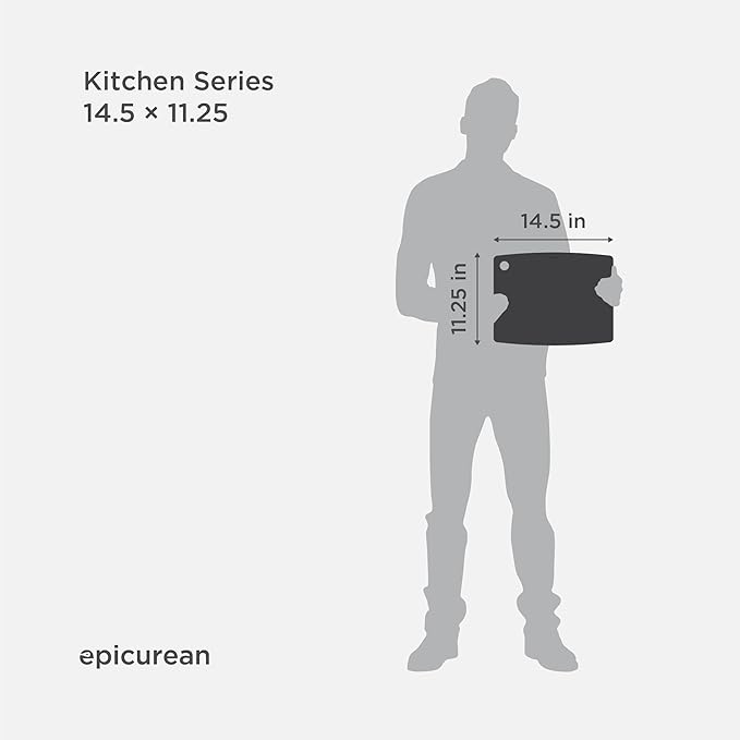 Epicurean Kitchen Series Cutting Board, 14.5-Inch x 11.25-Inch, Slate