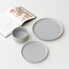 WENSHUO Dinner Plates Set of 6, Chip and Scratch Resistant (Sandstone Gray, 10.5 Inch)