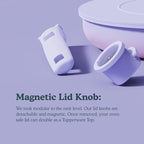 Ombré Titanium Ceramic Cookware Set Non Toxic – 8 Pcs Non Stick Pots and Pans Set with Removable Handles, Magnetic Lid & Wooden Spatula for Cooking – Oven & Dishwasher Safe (Catalina Blue)