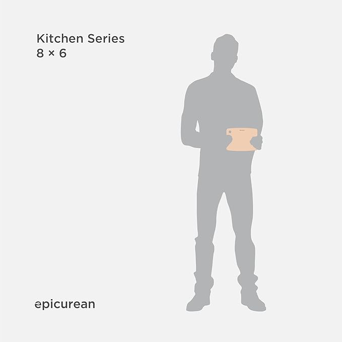 Epicurean Kitchen Series Cutting Board, 8-Inch × 6-Inch, Natural