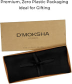 D'Moksha Homes Linen Black Table Runner 36 Inches - 100% Pure Linen Small Table Runner 14 x 36 Inch for Dresser, Coffee Tables, Summer, Fall and Halloween - Machine Washable