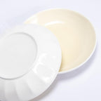 Set of 6 Dinner Plates 8 Inch, Yellow Porcelain Plates, Microwave Oven Dishwasher Safe Scratch Resistant