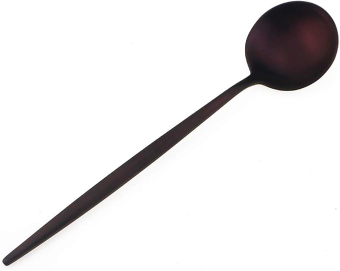 Matte Purple Silverware Set,Gugrida 5-Piece 18/10 Stainless Steel Satin Finish Flatware Set,Kitchen Utensil Set,Tableware Travel Cutlery Set for Camping Office or School Lunch, Dishwasher Safe