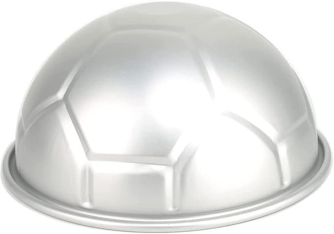 Big 8-inch Half Soccer Ball Football Shaped Birthday Cake Pan Bakeware Pastry Baking Cake Decorating Pan Mold