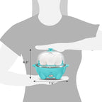 Elite Gourmet Easy Electric 7 Egg Capacity Soft, Medium, Hard-Boiled Cooker Poacher, Scrambled, Omelet Maker with Auto Shut-Off and Buzzer, BPA Free