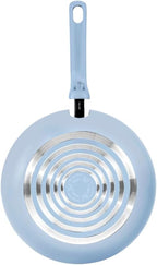 T-Fal Refresh Ceramic Nonstick Cookware Set, 12-Piece Nonstick Cookware, Oven Safe to 350°F, Stockpot, Griddle, Frying Pans, Utensils, Ceramic Pots and Pans Set, Blue