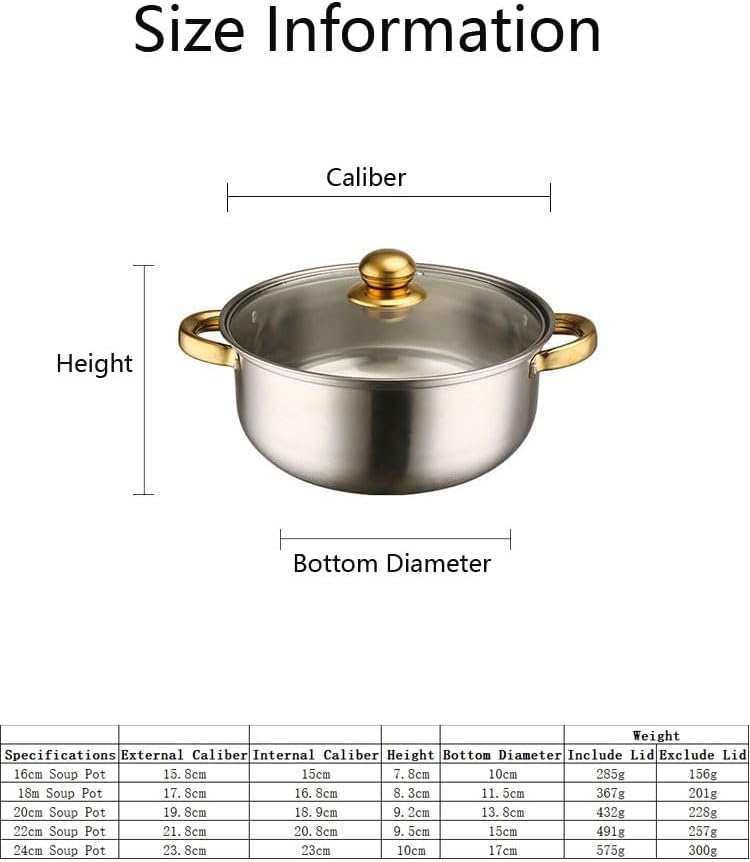 10PCS Stainless Steel Cookware Sets Nonstick Cookware Pot Dishwasher Safe Pots with Glass Lids for Soup, Pasta, Stew, Rice, Healthy Everyday Use for Gas Electric Halogen Ceramic Induction Hobs 07