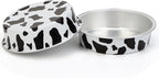 Beasea 4 Inch Mini Pie Tins with Lids, 100 Pack 8 Oz Disposable Tart Pie Pans Black White Aluminum Foil Tart Tins Round Muffin Container Mini Cheesecake Pan for Pie Tart Quiche