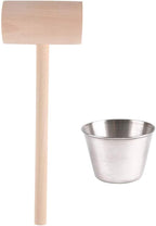 Artcome 22 Piece Seafood Tools Set for 4 People including 4 Lobster Crab Crackers 4 Lobster Shellers 6 Seafood Forks 4 Sauce Cups and 4 Lobster Crab Mallets