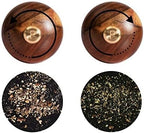 Pepper Mill, Pepper Grinder with Adjustable Stainless Steel Grinder, Acacia Wood, Height 30 cm / 12 inch
