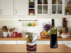 Funny Italian Chef Wine Bottle Holder – Decorative Kitchen & Table Centerpiece Statue, Novelty Wine Rack for Countertop Display, Home Decor & Wine Lover Gift, 7.5” Height