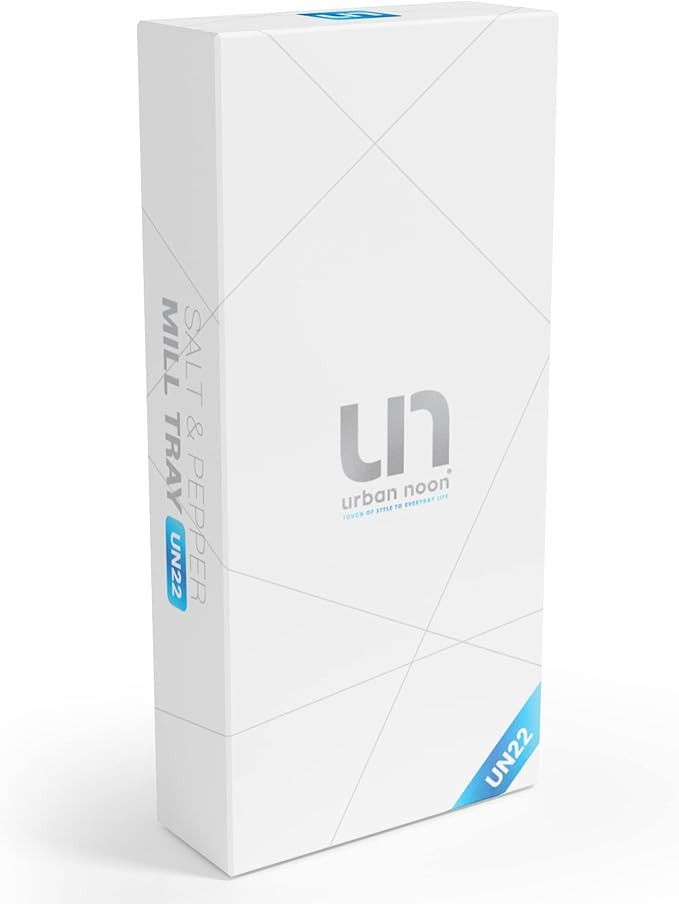 Salt and Pepper Mill Tray - Acrylic Transparent Mill Rest by urban noon - Grinders up to 2.2 inches in diameter