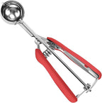 Cookie Scoop 1.5 Tbsp, Cookie Dough Scoop, Size #50/1.5 Tablespoons/ 23 ml, Cookie Scoops For Baking, Red, 18/8 Stainless Steel, Comfortable Grip