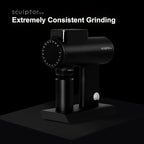 TIMEMORE Sculptor 078 Turbo Burr Coffee Bean Grinder, Electric Grinder with Stepless Coarseness Adjustment, Only Suitable for Pour over - Black
