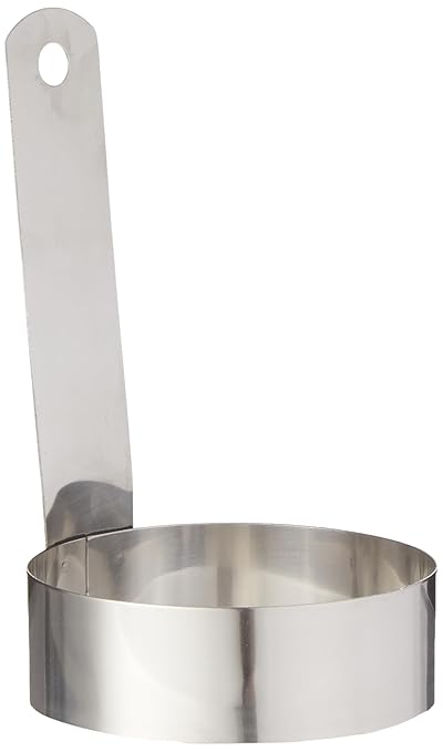 Thunder Group SLER0301R Egg Ring, 3" Diameter, Stainless Steel, Mirror Finish, Pack of 12