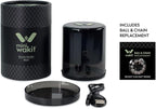 Mini Wakit Grinder (Black) – Rechargeable Electric Herb Grinder with Patented Ball & Chain Technology for Effortless Grinding – Compact, Easy-to-Use, Ideal for Kitchen, Herbs, and Spices