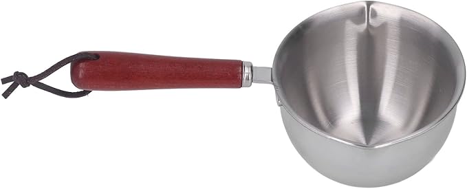 Melting Pot,Nonstick Stainless,Butter Milk Pot, Stainless Steel Butter Warmer Coffee Warmer Milk Pot Steel Milk Coffee Warmer with Dual Pour Spouts Small Saucepan for Syrup