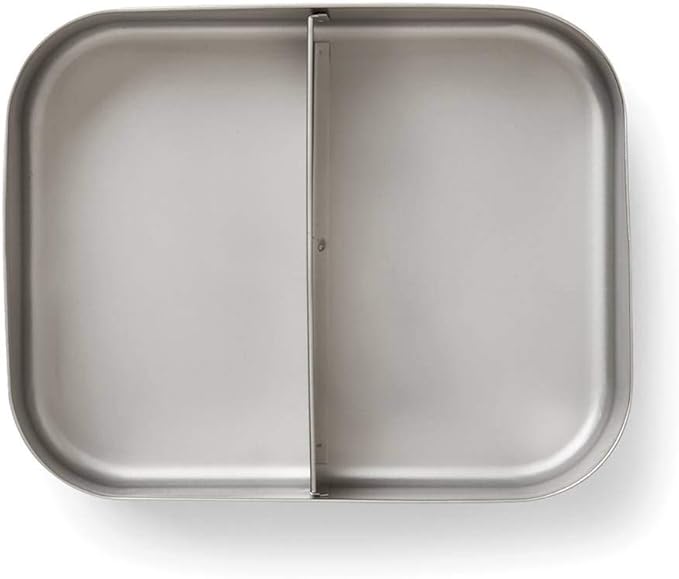 Stainless Steel Bento Box Lunch and Snack Container for Kids and Adults, 2 Sections