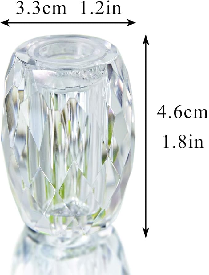Refillable Crystal Seasoning Bottle Salt and Pepper Shakers Kitchen Decor (Set of 2) Salt Shaker Set