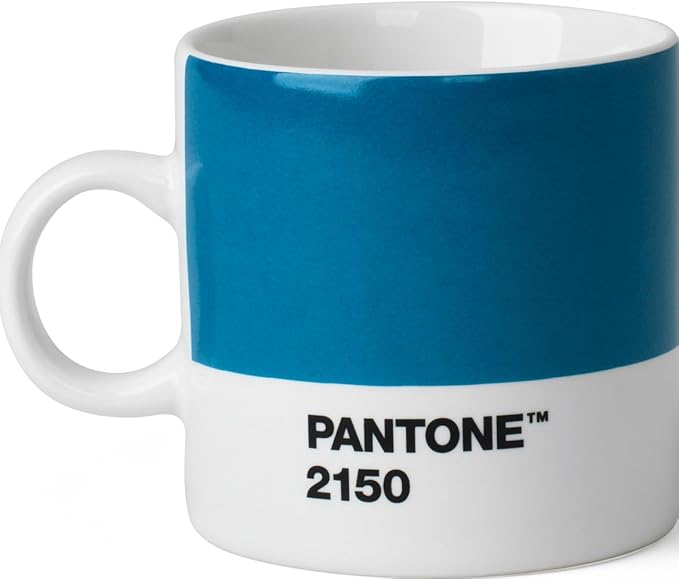 PANTONE 101040012 Ceramic Espresso Cup 6.20 x 8.60 x 6.15 cm, Ceramic, Blue, 6,20 x 8,60 x 6,15 cm