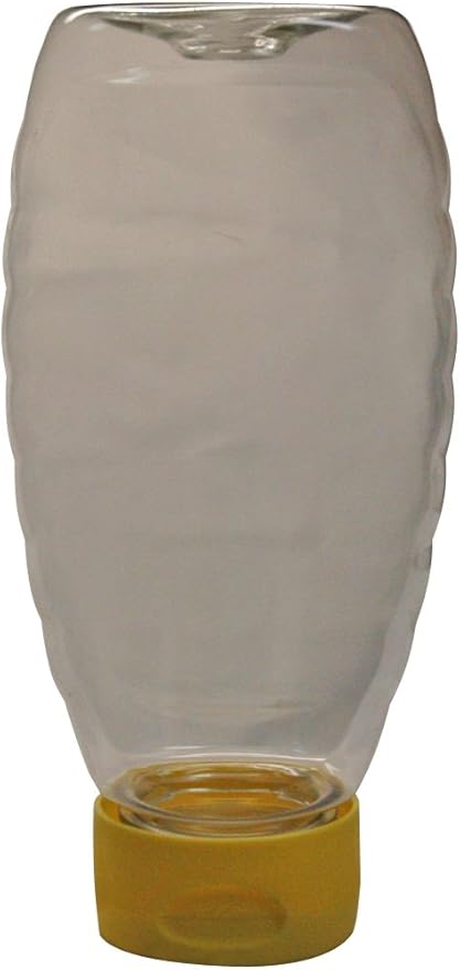 Mann Lake CN235 24-Pack Inverted Queenline Squeeze Jar with 38mm Lid, 1-Pound