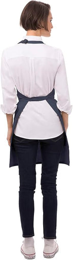 Chef Works Unisex Two Patch Pocket Bib Apron