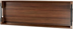 Large Acacia Wood Serving Tray with Metal Handles - 36" Long Charcuterie Board for Cheese, Meat & Appetizers - Perfect for Kitchen Use, Entertaining, BBQ Gatherings & Home Decor Display