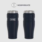 THERMOS Stainless King Travel Tumbler, 16 Ounce, Vacuum-Insulated | Midnight Blue | Pack of 4