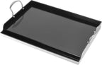 Utheer 23" x 16" Ceramic Nonstick Stainless Steel Griddle for Gas, Charcoal, Grill, Large Stove Top Griddle, Non-Toxic, PFAS/PFOA/PTFE Free, Oven Up to 500°F, for BBQ, Camping & Kitchen, Black