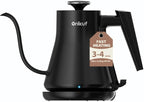 Gooseneck Electric Kettle 0.8L - Matte Black Tea Kettle with Auto Shut Off, Boil-Dry Protection & BPA-Free, Precision Electric Water Kettle for Pour Over Coffee